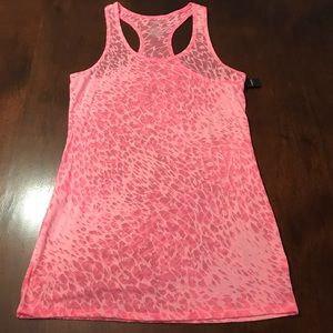 Animal print burnout racerback tank